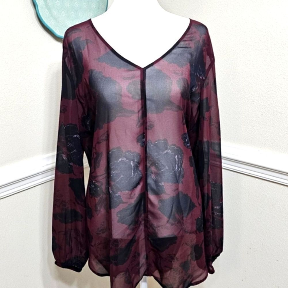 NWOT! Loft Sheer Blouse